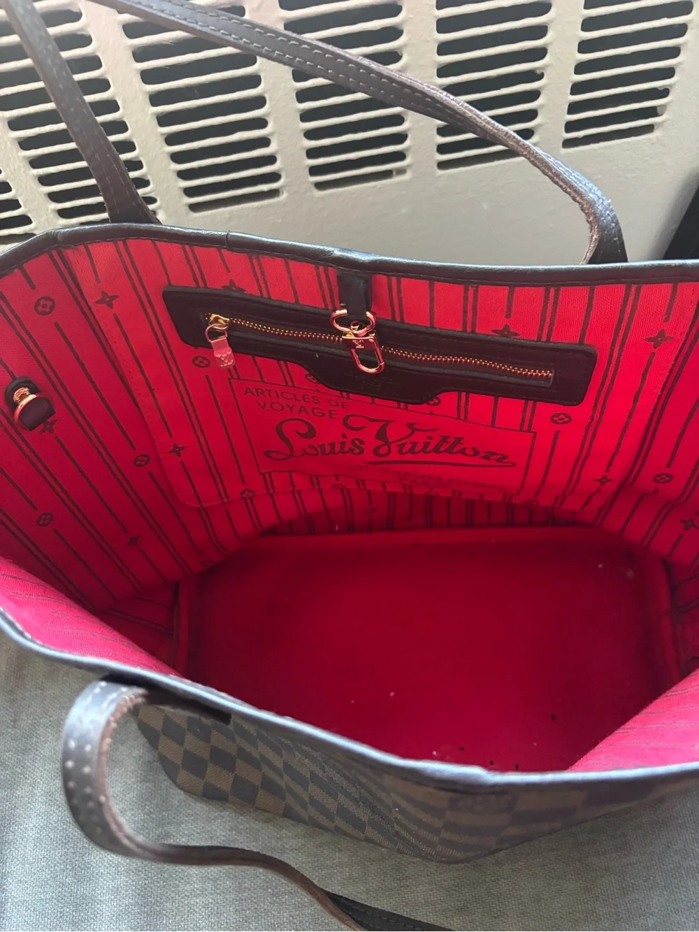 Louis Vuitton Brown Checkerboard Tote
